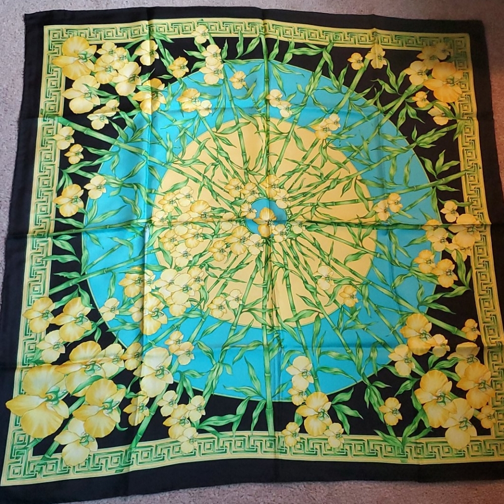 Silk carlisle scarf